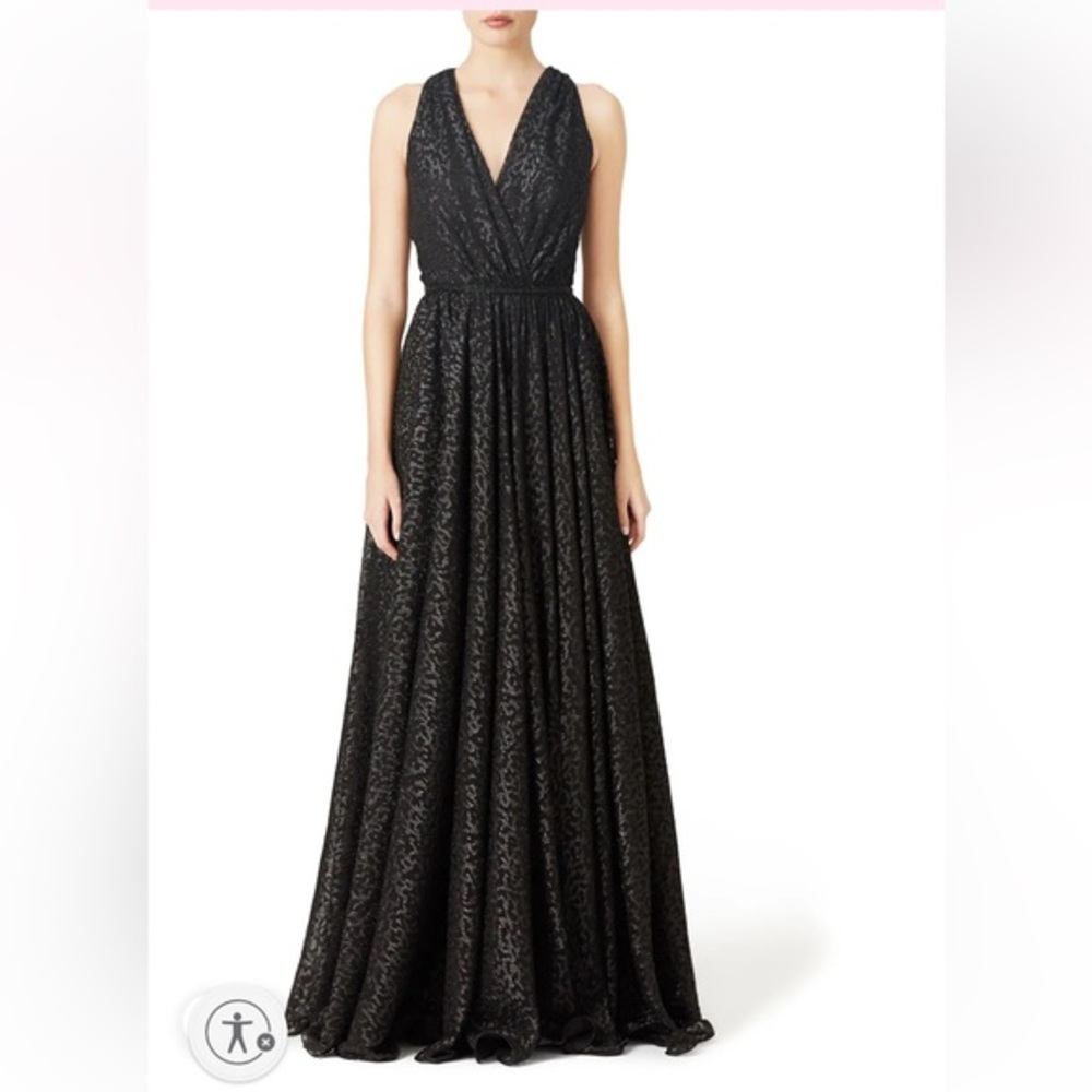 David Meister Cloe Gown in Black Size 2
